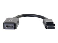 C2G 8in DisplayPort to HDMI Adapter - DP to HDMI Adapter - 1080p - Black - M/F - Videoadapter - DisplayPort han til HDMI hun - 20.3 cm - afskærmet - sort 54322