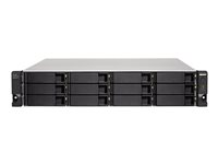 QNAP TL-R1200C-RP - Harddisk-array - 12 bays (SATA-600) - USB 3.2 Gen 2 (ekstern) - rackversion - 2U TL-R1200C-RP