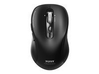 PORT Connect - Mus - ekspert, genopladelig - optisk - 6 knapper - trådløs - 2.4 GHz, Bluetooth - USB / USB-C trådløse modtagere 900707C