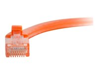 C2G Cat5e Booted Unshielded (UTP) Network Patch Cable - Patchkabel - RJ-45 (han) til RJ-45 (han) - 3 m - UTP - CAT 5e - formet, knastfri, strenget - orange 83606