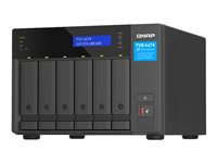 QNAP TVS-H674 - NAS-server - 6 bays - SATA 6Gb/s - RAID JBOD, 0, 1, 5, 6, 10, 50, TM, RAID TP - RAM 16 GB - Gigabit Ethernet / 2.5 Gigabit Ethernet - iSCSI support TVS-H674-I3-16G