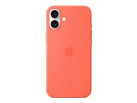 Apple - Bagsidecover til mobiltelefon - MagSafe-kompatibilitet - silicone - mandarin - for iPhone 16 Plus MDGT4ZM/A
